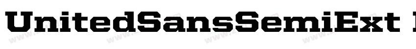 UnitedSansSemiExt Bo字体转换